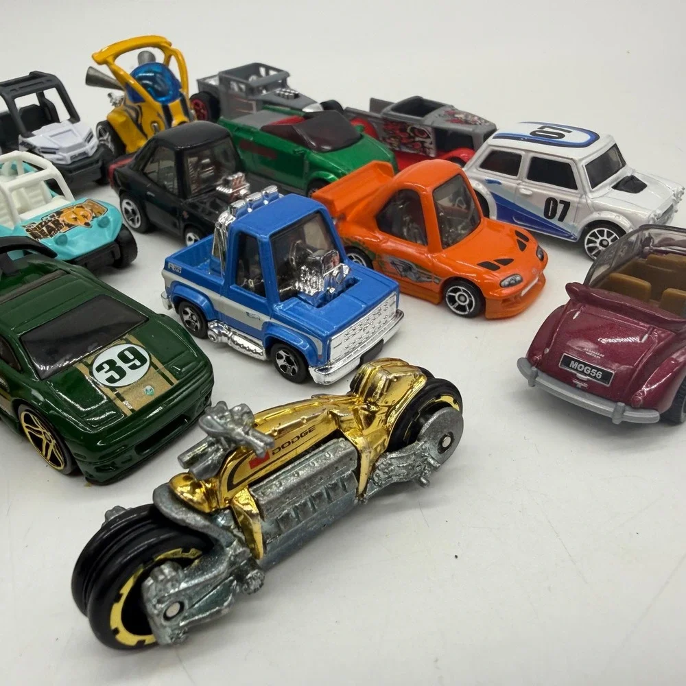 Hot Wheels Matchbox Diecast Car Lot 16pc Dodge Charger Toyota Supra Mini Used